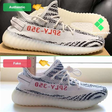 adidas yeezy zebra real fake inside tag|Yeezy 350 v2 zebra font.